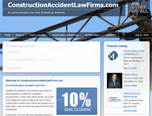 Tablet Screenshot of constructionaccidentlawfirms.com